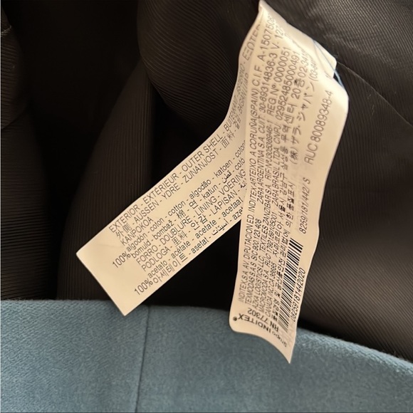 ZARA RETRO BLUE BLAZER DRESS JACKET COAT - Picture 6 of 6